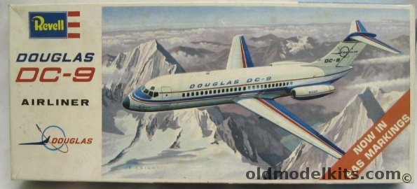 Revell 1/120 Douglas DC-9 Prototype with Douglas and Ozark Decals, H246 plastic model kit